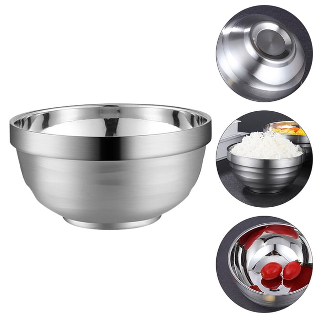 HORIALENCE 2pcs Stainless Steel Food Containers For Restaurant Use Safe for Food Storage