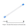 thumbnail image 4 of Uxcell 3.94'' 12 Pins FFC FPC Flat Flexible Cable(A Type) for LCD Laptop Plastic White 10pcs, 4 of 5