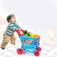 thumbnail image 2 of Simulate Supermarket Shopping Cart Pretend Play Toys Mini Plastic Trolley, 2 of 5