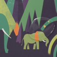 thumbnail image 4 of Yayeee Shower Curtain with Hooks 72"x72" Waterproof Fabric Bathroom Hanging Decor, Abstract Animals, 4 of 5