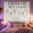thumbnail image 2 of Growth Isn'T Linear with Pause Notice Reset Healing, Serene Watercolor for Plant Lovers, Botanical Wall Art, Valentine'S Day Gift, Tapestry Wall Hanging for Bedroom and Dorm, 2 of 7