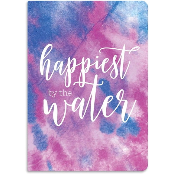 Brownlow Gifts Simple Inspirations Softcover Notepad/Journal, 6 x 8-Inch, Happiest by Water