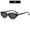 C1-Black Frame Grey Lens, variant on Fashionable Korean Version of New Cat Eye with Small Frames, Retro and Trendy, Versatile Street Photography, Resistant, Women's Glasses