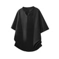 thumbnail image 2 of Maean Men Loose Tshirts Oversized Short Sleeve Baggy Tee Summer Casual Plain Shirts Clothes M-5XL, 2 of 5