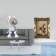 thumbnail image 2 of Figura de escritorio,Estante con estatua de astronauta para decoración de oficina y hogar,Marco de fotos,Marco de fotos ornamentado Marco barroco antiguo,Marco de fotos de pared para, 2 of 8