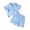 1-Blue1796, variant on Tiijoy Baby Boys Summer Solid Jacquard Short Sleeve Polo Shirt Shorts Set, Sizes 6M-3T
