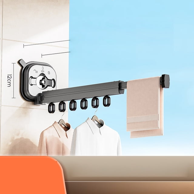 Ultimate Space : Balcony Folding Drying Rack & Stylish Solution For Efficient Laundry Drying!