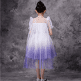 thumbnail image 4 of HAWEE Elsa Robe de Princesse Reine des Neiges Cosplay Flocon de Neige Costume Robes pour Filles Manches Courtes Robe de Princesse à Paillettes pour Fête, 4 of 6