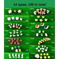 thumbnail image 2 of NIBERDA 100 Pcs Mini Resin Animals Figures, Mixed Tiny Plastic Animals Figurines to Hide Miniature Fairy Garden Decorations Accessories, 2 of 7