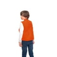 thumbnail image 3 of TrailCrest Boys Orange Safety Front Loader Vest High Visibility, Large, 3 of 5