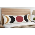 thumbnail image 3 of Sweet Jojo Designs Boho Moon Red Black Yellow Body Pillow Cover Case 54x20 (Pillow Not Included), 3 of 6