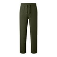 thumbnail image 5 of ATOGUTA Boy Pants Size 4T-15 Elastic Waist Fleece Athletic Joggers for Running Sports Outdoor School Uniform Army Green, 5 of 6