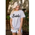thumbnail image 4 of Bride Flowers Bridal Shower Engaged Women's Graphic T Shirt Tees Brisco Brands S, 4 of 5