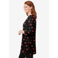 thumbnail image 3 of Woman Within Plus Size Perfect Printed Three-Quarter-Sleeve Scoopneck Tunic, 3 of 6