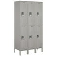 thumbnail image 3 of Salsbury  15 in. x 6 ft. x 15 in. 3 Wide Double Tier Standard Metal Locker - Blue - Assembled, 3 of 3