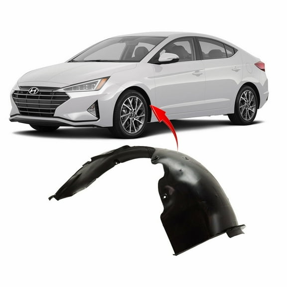 DCP Front Left Driver Side Fender Liner For 2019-2020 Hyundai Elantra HY1248177