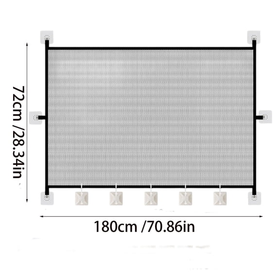 Pet Gate Pet Gate Pressure Mount No Drill 70.86x28.34 Inch Adjustable Pet Fence Barrier for Doorway Stairs Dog Gate Cat Gate with Paw Print Design PVC Indoor Gate for Pets Safety Dog Gate