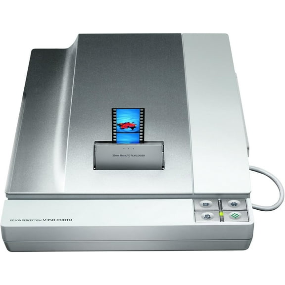 Epson Perfection V350 Photo Color Scanner – 4800 dpi Flatbed   Built‑in Film/Slide Adapter, USB 2.0 Interface