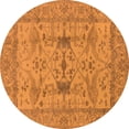 thumbnail image 1 of Ahgly Company Indoor Round Oriental Orange Industrial Area Rugs, 3' Round, 1 of 4