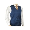 thumbnail image 6 of Mens Vitali Three Piece Suit Vested Sharkskin Sheen M3090 Royal blue Regular fit, 6 of 8