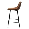 thumbnail image 4 of Set de 2 Bancos de Cocina Gerona Madera Solida y Base Metalica Café BANC0903739CAFE, 4 of 8