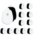 thumbnail image 1 of Paquete de 24 almohadillas de repuesto para unidad TENS, reutilizables, autoadhesivas, de larga duración y no irritantes, con conector a presión estándar de 3,5 mm, compatibles con Belifu y Brilnurse, 1 of 5