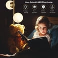 thumbnail image 3 of Costway 65'' Sphere LED Floor Lamp w/2 LED Light Bulbs Foot Switch Bedroom Office, 3 of 10