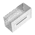 thumbnail image 2 of Clear Tissue Dispenser Box, Space Saving Rectangular Wall Tissues Box Holder Home Decoration for Living Room Bedroom, 2 of 8
