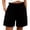 Black Shorts Women, variant on Pxxlle Plus Size Shorts for Women with Pockets Ruffle Elastic Waisted Shorts Summer Casual Wide Leg Beach Vacation Shorts Orange XXL