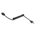 thumbnail image 4 of Yazoeia 4ft HDMI 8k Extender Coiled Cable, 180 Degree Angle HDMI 8K Male to HDMI 8k Female Extension Adapter Shield Cable, HDMI 2.1 Version Spiral Spring Cord, 8K@60HZ CJC912-16397, 4 of 7