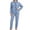 Blue, variant on REDESS Womens Pajama Sets,Thick Winter Teddy Fleece 2 Piece Long Sleeve and Pants Lounge Sets for Women