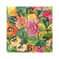 thumbnail image 5 of Fruit Roses Apples Leaves Flowers Wall Clock Square Silent Non Ticking Battery Operated Clock for Home Bathroom Kitchen Bedroom Living Room, 5 of 8