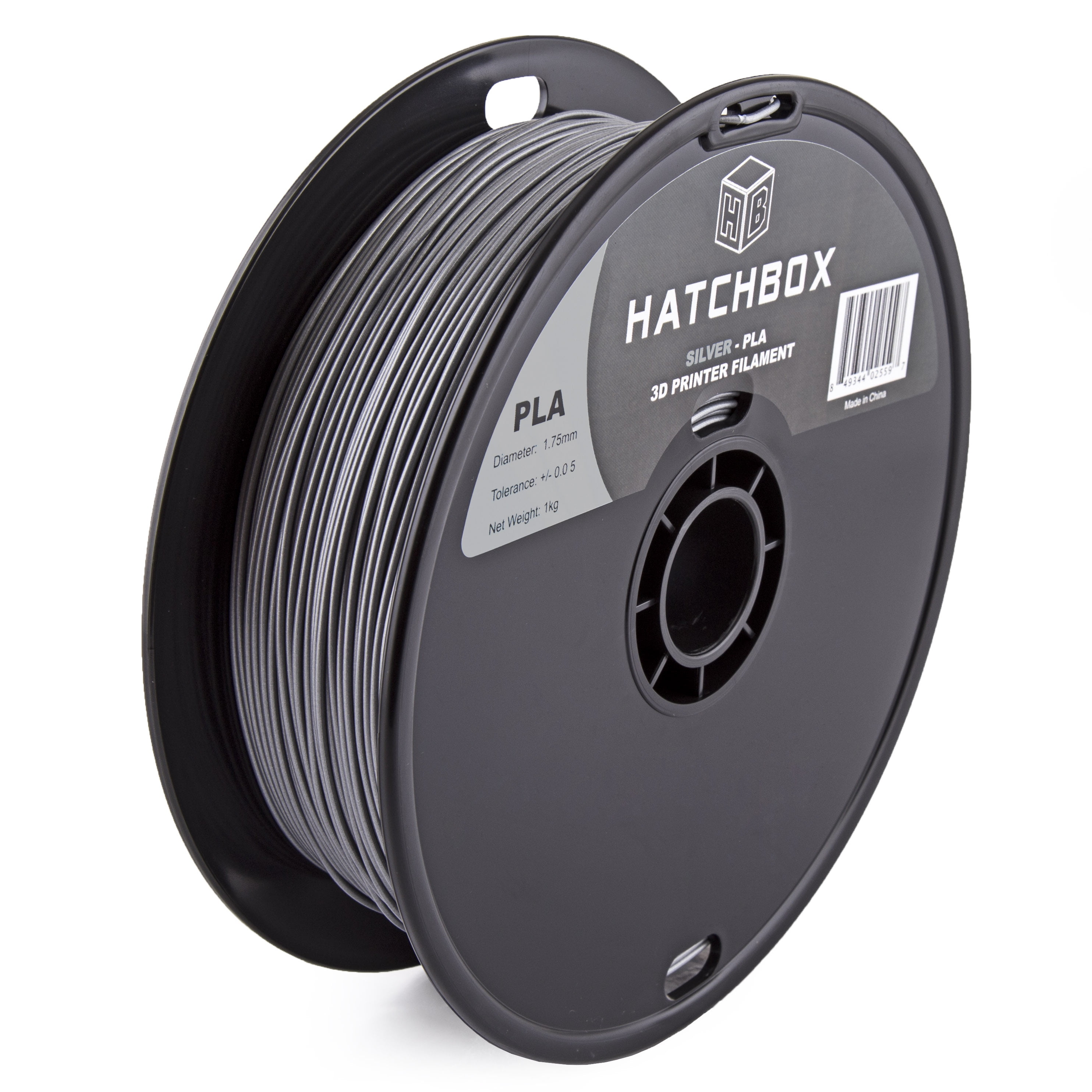 1.75 mm 1 kg Spool Sliver HATCHBOX PETG 3D Printer Filament Dimensional Accuracy +/- 0.03 mm 1.75 mm 1 kg Spool Sliver HATCHBOX PETG 3D Printer Filament Dimensional Accuracy +/- 0.03 mm