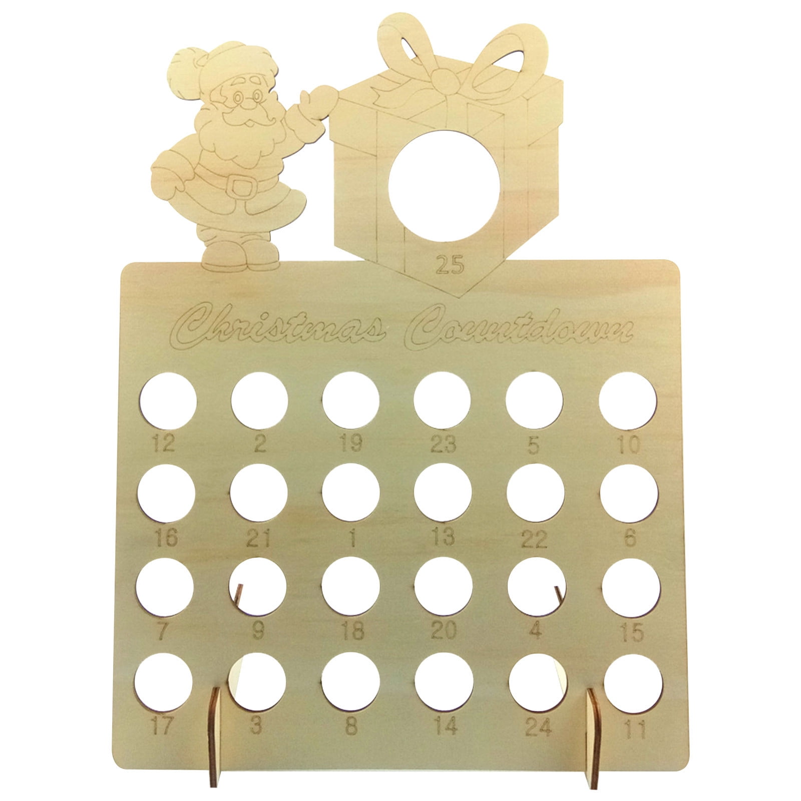 OAVQHLG3B Advent Calendar 2022 Wooden Advent Calendar Christmas Advent