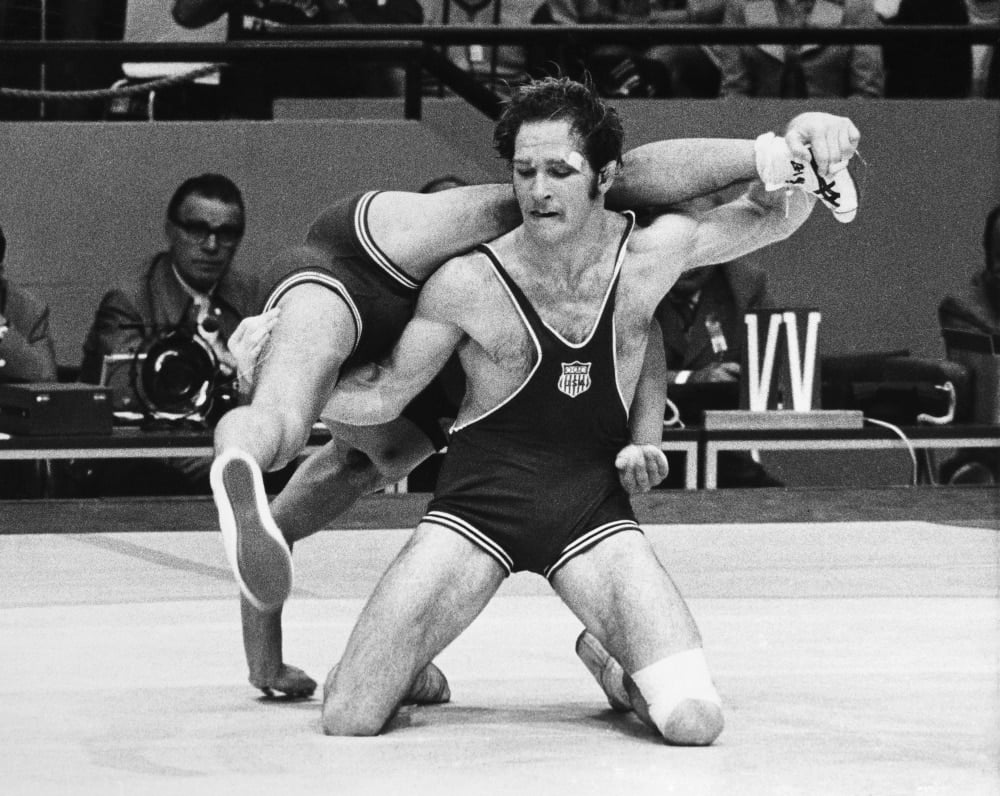 Olympics Wrestling, 1972. /Ndan Gable Of The Usa Wrestling Kikuo Wada