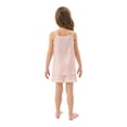 thumbnail image 4 of REDARER Girls' Satin Sleepwear Set, Lightweight Summer Cami Top & Shorts PJ for Home & Bedtime,9-10 Years, 4 of 5