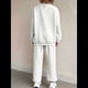 thumbnail image 4 of Conjunto Deportivo de Dos Piezas para Mujer: Sudadera y Pantalón Deportivo de Cuello Redondo Liso y Holgado, Conjunto de Jersey para Estar en Casa. XL, 4 of 6