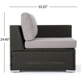 thumbnail image 3 of Santa Rosa 5 Seater Grey Wicker Chat Set with Aluminum Frame/Silver Cushions, 3 of 47
