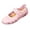 Pink, variant on Women's Adjustable Strap Mary Jane Flats, Wide Toe Casual Nurse Sandals, Breathable Non-Slip Summer Shoes Black