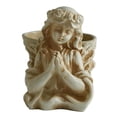 thumbnail image 2 of Maceta con forma de ángel, estatua blanca, figura decorativa, organizador de plantas para escritorio, mesa, centro de mesa, oficina o cocina., 2 of 8
