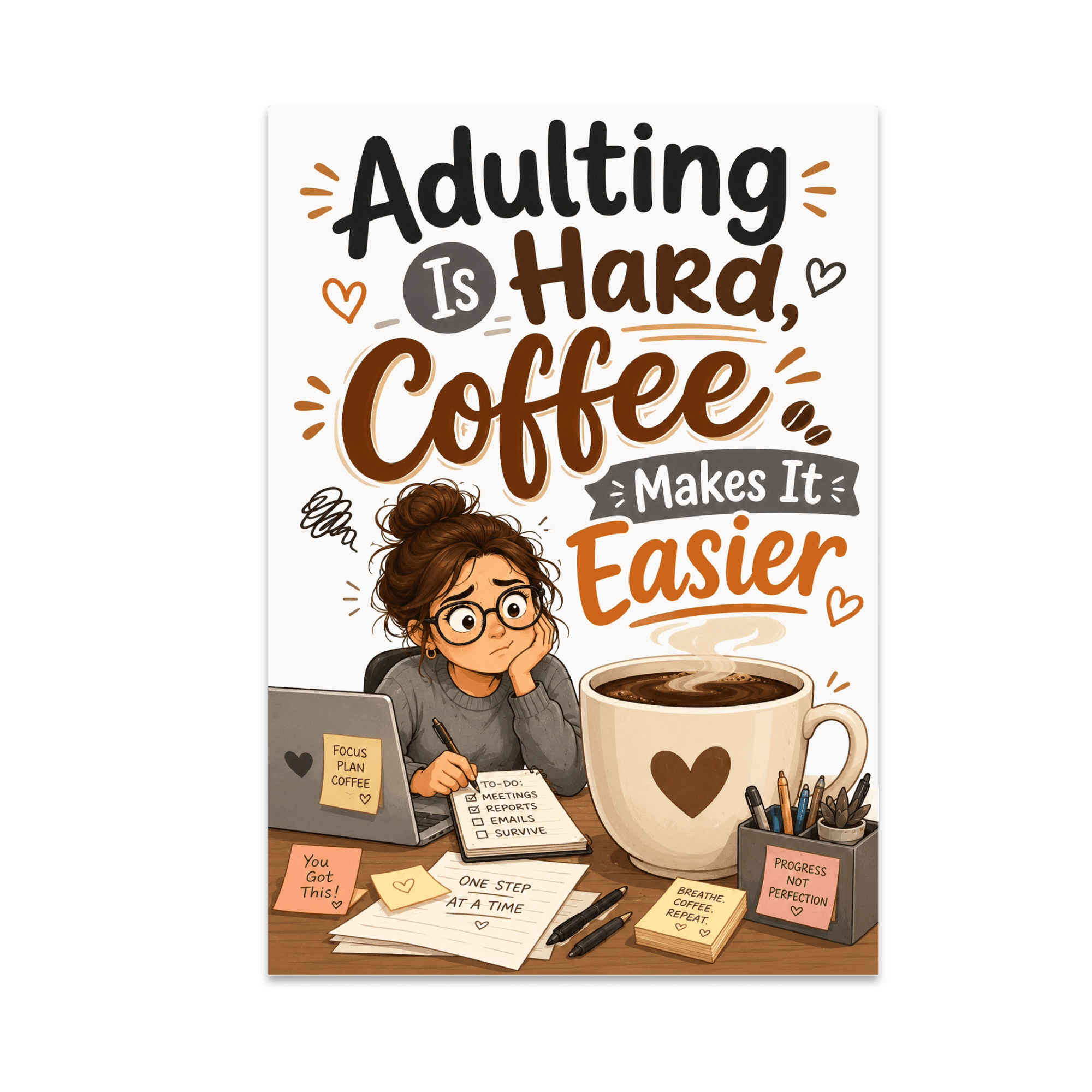 Work-Life Balance Art - Young Professional - 13x19 Poster Print