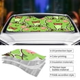 thumbnail image 3 of Yiaed Cute Green Frog Print Car Windshield Sunshade Front Auto Car Front Window Sun Shade Foldable Sun Visor Shield Cover Auto Accessories for Sedan SUV Truck-Medium, 3 of 5