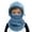 1-Blue1206, variant on Oiyii Toddler Boys Warm Bomber Hats Drawstring‑Adjustable Snow Beanies, Black