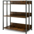 thumbnail image 1 of Patiojoy 3-Tier Bookshelf, Convertible Bookcase with Anti-Tipping Kits & Metal Frame, Storage Ladder Shelf for Book, 1 of 9