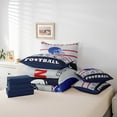 thumbnail image 5 of Erosebridal Football Bedding 7PCS Twin Size Comforter Sets Football Bed in a Bag Sports Themed 1Comforter, 1Flat Sheet, 1Fitted Sheet, 2Pillowcases,2 Throw Pillow Covers(West New York), 5 of 5