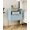 Blue, variant on Nightstand with One Drawer, Stripe Night Stand and Frame