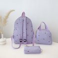thumbnail image 5 of 3 in 1 Cute Mini dachshund Print Backpack Set, Lightweight Fabric Backpack with Lunch Handbag & Pencil Case, Casual Daily Backpack, 5 of 8