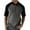 Dark Gray, variant on YLSDY Mens T-Shirts Casual Loose Stand Collar Buttons Raglan Short Sleeved T Shirt with Sleeve Matching Color Wine XXL