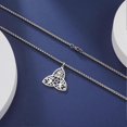 thumbnail image 4 of Viking Witch Celtic Knot Pendant Necklace Stainless Steel Sun Star Moon Triangle Necklaces Protection Amulet Jewelry, 4 of 5