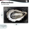 thumbnail image 4 of Stupell Industries Transitional Black Oyster Pearlescent Shell Black Framed Giclee Art, 18 x 12, by LSR Design Studio, 4 of 8